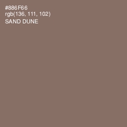 #886F66 - Sand Dune Color Image